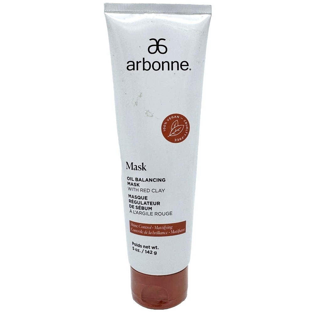 Arbonne Oil Balancing Mask Red Clay 5 oz Deep Pore Cleanse NEW Sealed